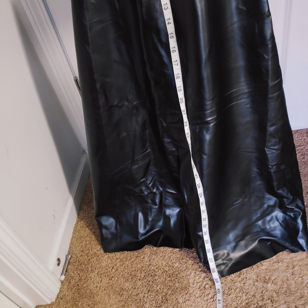Ashley Stewart Black Faux Leather Maxi Skirt Size 2X - Picture 5 of 10